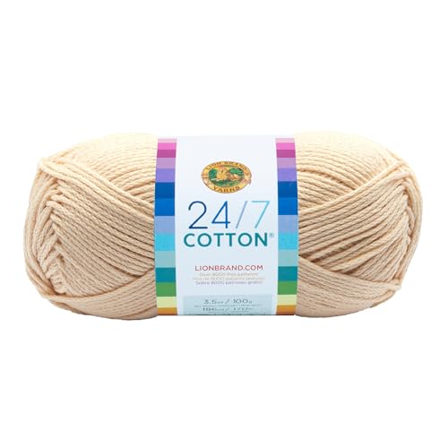 Lion Marke Garn Company Baumwolle Garn, 100% Baumwolle, Ecru von Lion Brand Yarn