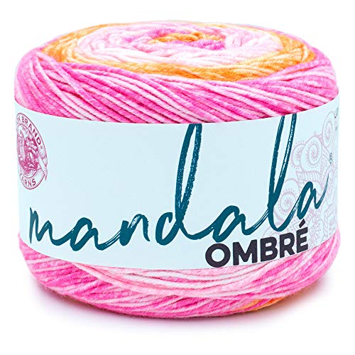 Lion Brand Yarn 551-207 Mandala Ombre Garn, Acryl, Serene, 1 Pack, 315 Meter von Lion Brand Yarn