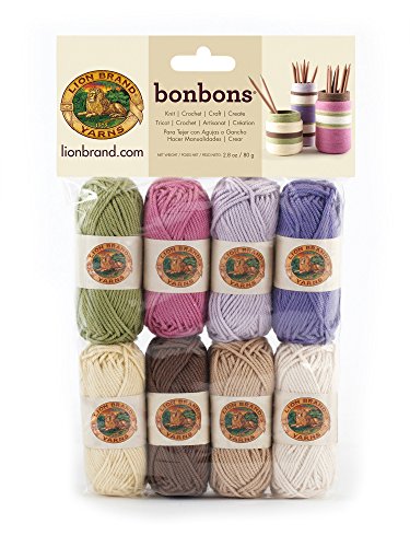 Lion Brand Yarn Company 1 Knäuel Garn Bonbons, Nature, Multicolor von Lion Brand Yarn