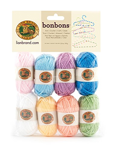 Lion Brand Yarn Company 1 Knäuel Garn Bonbons, Pastels, Multicolor von Lion Brand Yarn