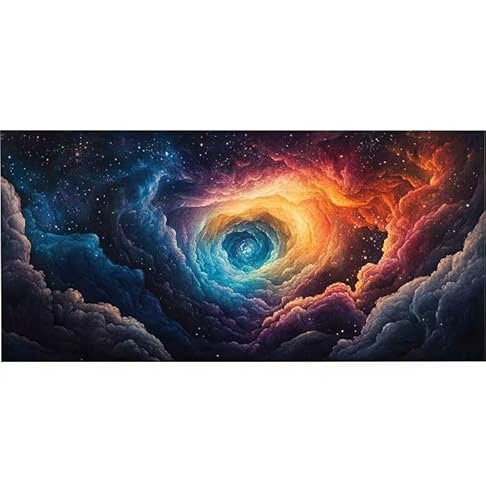 Malen Nach Zahlen Erwachsene Farbe Universum, Kinder für Anfänger Einfaches DIY-Ölgemälde-Set auf Leinwand mit Pinseln und Acrylpigment, Bastelset Erwachsene Malen, Dekor Geschenk 100x200cm Ws-27 von Lionhai