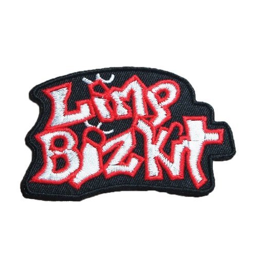 3.1 X 1.8 Limp Bizkit Gesticktes Eisen auf Patch Metall Punk Hip Hop Band Logo für T-Shirt Hutjacke Applique Souvenir Zubehör von LipaLipaNa