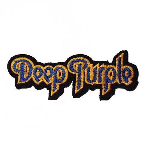 4,3 x 1,5 Deep Purple Gesticktes Eisen auf Patch Metall Punk Hip Hop Band Logo für T-Shirt Hutjacke Applique Souvenir Zubehör von LipaLipaNa