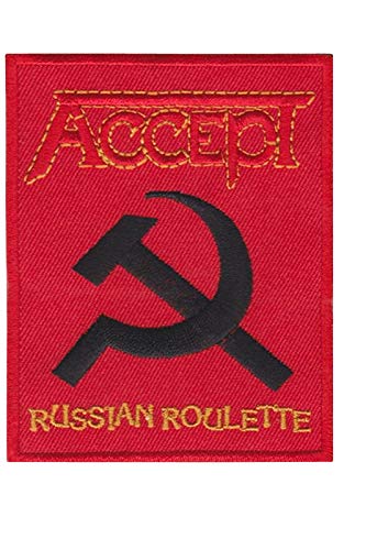 Accept Russian Roulette Heavy Metal Aufnäher Besticktes Patch zum Aufbügeln Applique von LipaLipaNa