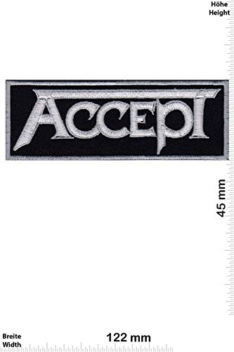 Accept Silver Heavy Metal Aufnäher Besticktes Patch zum Aufbügeln Applique von LipaLipaNa