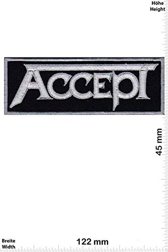 Accept - silver Heavy-Metal Aufnäher Besticktes Patch zum Aufbügeln Applique Souvenir Zubehör von LipaLipaNa