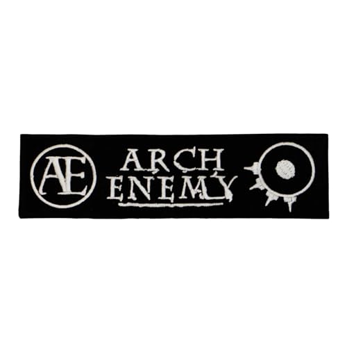 Arch Enemy - silver red small Aufnäher Besticktes Patch zum Aufbügeln Applique Souvenir Zubehör von LipaLipaNa