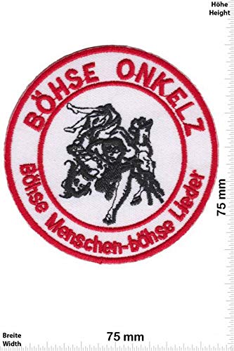 Böhse Onkelz -blue - HQ Aufnäher Besticktes Patch zum Aufbügeln Applique Souvenir Zubehör von LipaLipaNa