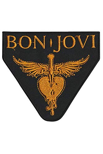 Bon Jovi Gold Aufnäher Besticktes Patch zum Aufbügeln Applique von LipaLipaNa