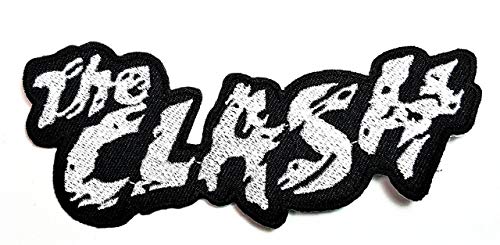 Das Clash Music Band Heavy Metal Punk Rock Logo Eisen aufnähen Patch Jacke T-Shirt Patch Nähen Eisen auf gesticktem Symbol Badge Tuch Zeichen Kostüm Applique Souvenir Zubehör von LipaLipaNa