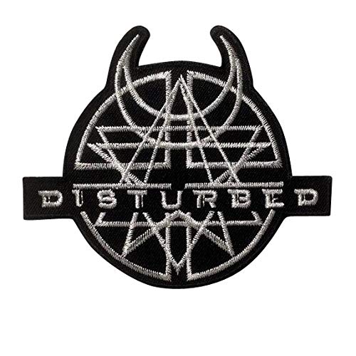 Disturbed Heavy Metal Aufnäher Besticktes Patch zum Aufbügeln Applique Souvenir Zubehör von LipaLipaNa