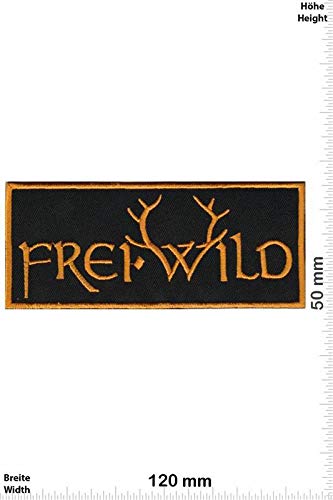 Freiwild Frei.Wild - gold Aufnäher Besticktes Patch zum Aufbügeln Applique Souvenir Zubehör von LipaLipaNa