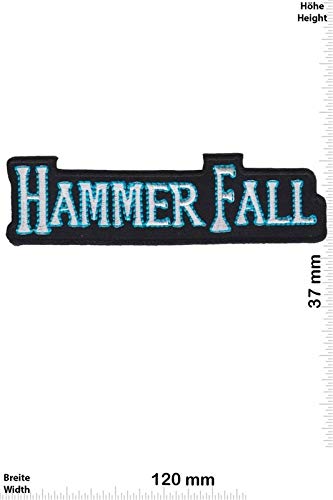 Hammerfall Blue Silver Power Metal Band Aufnäher Besticktes Patch zum Aufbügeln Applique von LipaLipaNa