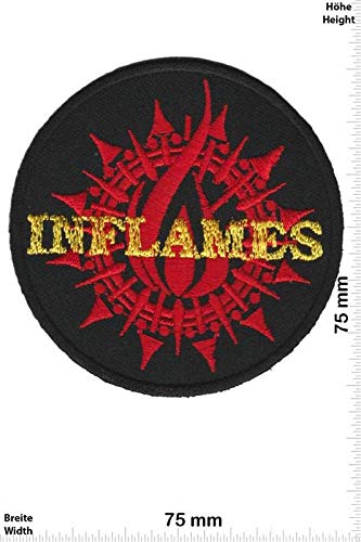 In Flames -Melodic-Death-Metal-Band Aufnäher Besticktes Patch zum Aufbügeln Applique Souvenir Zubehör von LipaLipaNa