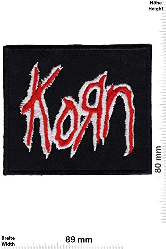 Korn Black Red Metalband Aufnäher Besticktes Patch zum Aufbügeln Applique von LipaLipaNa