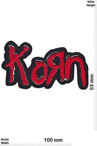 Korn Metalband Red Font Aufnäher Besticktes Patch zum Aufbügeln Applique von LipaLipaNa