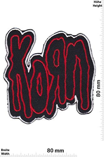 Korn Red Silver Metalband Aufnäher Besticktes Patch zum Aufbügeln Applique von LipaLipaNa