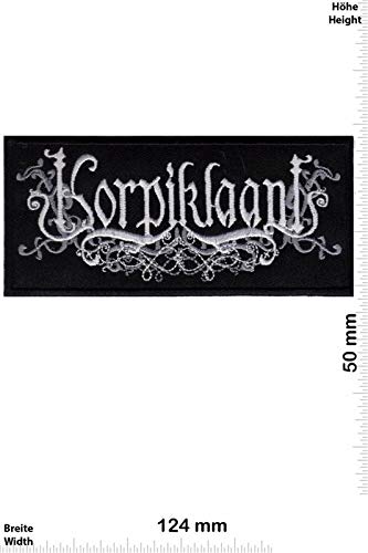 Korpiklaani Black Silver Folk Metal Ba_1 Aufnäher Besticktes Patch zum Aufbügeln Applique von LipaLipaNa