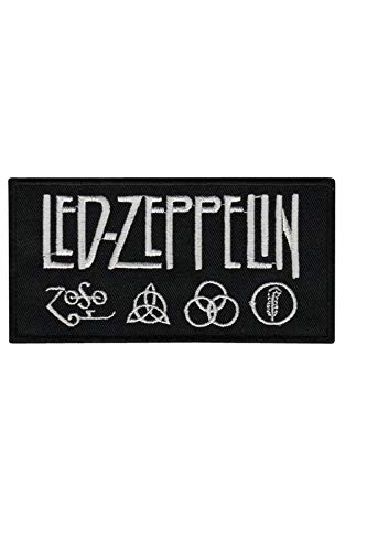 Led Zeppelin Silver Aufnäher Besticktes Patch zum Aufbügeln Applique von LipaLipaNa