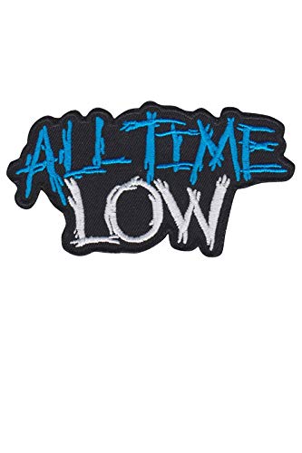 LipaLipaNa All Time Low Blue Silver Pop Punk Ban Aufnäher Besticktes Patch zum Aufbügeln Applique von LipaLipaNa