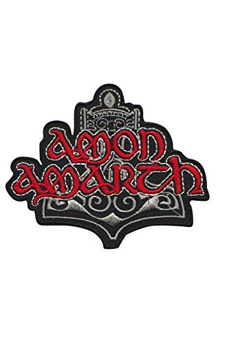 LipaLipaNa Amon Amarth Red Melodic Death Metal Aufnäher Besticktes Patch zum Aufbügeln Applique von LipaLipaNa