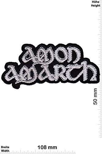 LipaLipaNa Amon Amarth Silver Font Melodic Death Aufnäher Besticktes Patch zum Aufbügeln Applique von LipaLipaNa