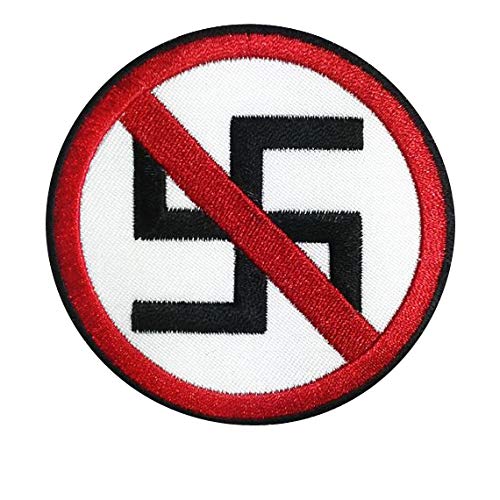 LipaLipaNa Anti Nazi etc Aufnäher Besticktes Patch zum Aufbügeln Applique Souvenir Zubehör von LipaLipaNa