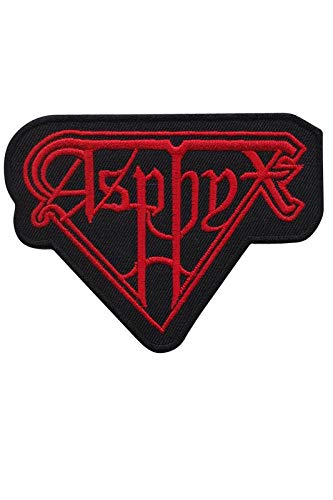 LipaLipaNa Asphyx Red Death Doom Band Aufnäher Besticktes Patch zum Aufbügeln Applique von LipaLipaNa