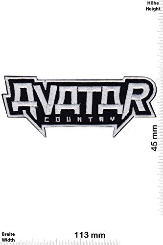 LipaLipaNa Avatar Country Silver Metalband Aufnäher Besticktes Patch zum Aufbügeln Applique von LipaLipaNa