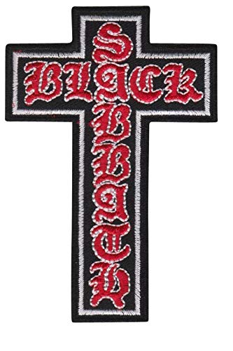 LipaLipaNa Black Sabbath Silver Aufnäher Besticktes Patch zum Aufbügeln Applique von LipaLipaNa