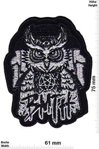 LipaLipaNa Bring Me The Horizon Owl Meta Aufnäher Besticktes Patch zum Aufbügeln Applique von LipaLipaNa