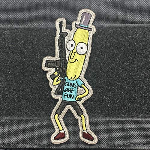 LipaLipaNa Herr Poopy Butthole Morale Patch - Rick and Morty Applique Souvenir Zubehör von LipaLipaNa