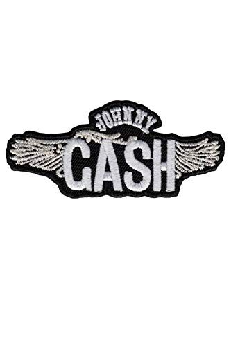 LipaLipaNa Johnny Cash Fly Aufnäher Besticktes Patch zum Aufbügeln Applique von LipaLipaNa