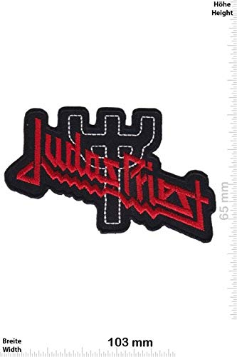 LipaLipaNa Judas Priest Red Silver Aufnäher Besticktes Patch zum Aufbügeln Applique von LipaLipaNa