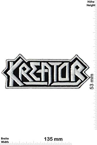 LipaLipaNa Kreator Silver Big Thrash Metal Band Aufnäher Besticktes Patch zum Aufbügeln Applique von LipaLipaNa