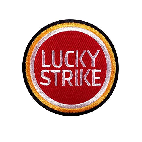 LipaLipaNa Lucky Strike American Style Aufnäher Besticktes Patch zum Aufbügeln Applique Souvenir Zubehör von LipaLipaNa