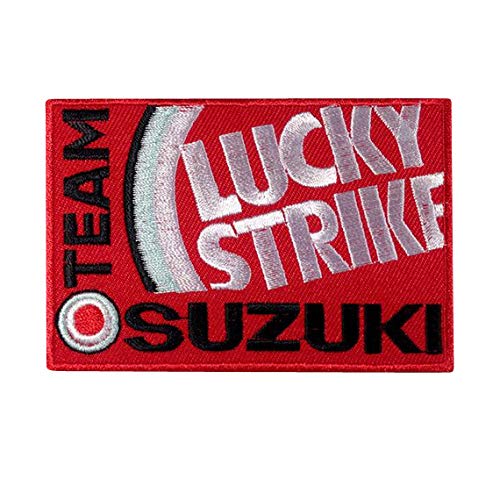 LipaLipaNa Lucky Strike Suzuki Sports Automobile Aufnäher Besticktes Patch zum Aufbügeln Applique Souvenir Zubehör von LipaLipaNa