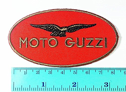 LipaLipaNa Moto Guzzi Patch Motorrad Motorsport Motorräder Biker Racing Logo Patch Nähen Eisen auf Jacke Kappe Weste Abzeichen Zeichen Applique Souvenir Zubehör von LipaLipaNa