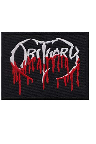 LipaLipaNa Obituary Blood Death Metal Band Aufnäher Besticktes Patch zum Aufbügeln Applique von LipaLipaNa