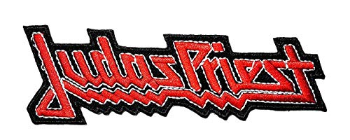 LipaLipaNa Red Judas Priester Musik Band Heavy Metal Punk Rock Logo Aufbügeln annähen Patch Jacke T-Shirt Patch Nähen Eisen auf gesticktem Symbol Badge Tuch Zeichen Kostüm Applique Souvenir Zubehör von LipaLipaNa