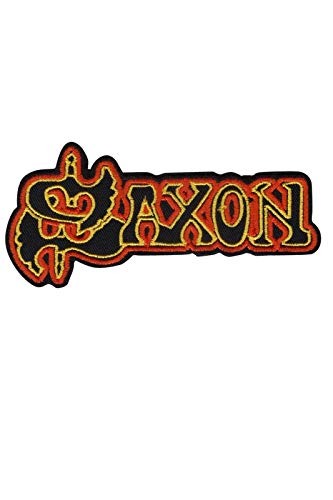 LipaLipaNa Saxon Heavy Metal Band Silver Aufnäher Besticktes Patch zum Aufbügeln Applique von LipaLipaNa