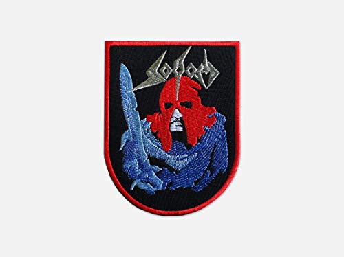 LipaLipaNa Sodom Logo-Henker gestickter Patch Thrash Metal-Band Applique Souvenir Zubehör von LipaLipaNa