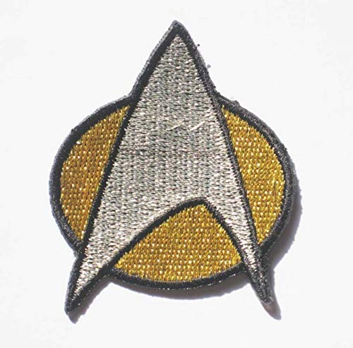 LipaLipaNa Star Trek Next Generation UNIFORM zum Aufbügeln aufnähen Patch Badge Stickerei 5x6 cm 2x2.5 SK-01 Applikation Andenken Zubehör von LipaLipaNa