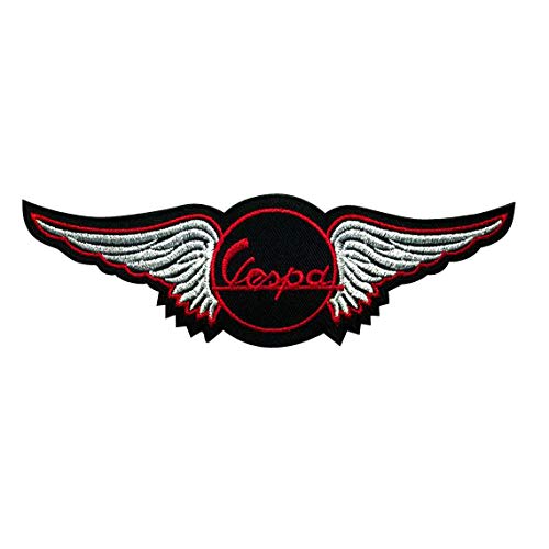 LipaLipaNa Vespa Sports Scooter Rider Motorcycle Aufnäher Besticktes Patch zum Aufbügeln Applique Souvenir Zubehör von LipaLipaNa