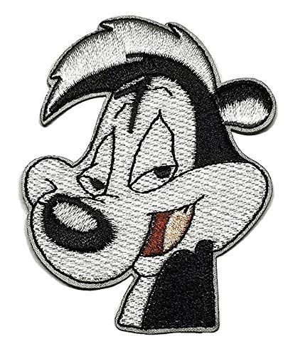 Looney Tunes Pepe Le Pew Character 2 34 Tall Iron On Patch Aufnäher Besticktes Patch zum Aufbügeln Applique Souvenir Zubehör von LipaLipaNa