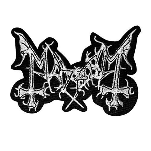 MAYHEM Black Metal Aufnäher Besticktes Patch zum Aufbügeln Applique Souvenir Zubehör von LipaLipaNa