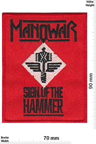 Manowar Manowar_2 Aufnäher Besticktes Patch zum Aufbügeln Applique von LipaLipaNa