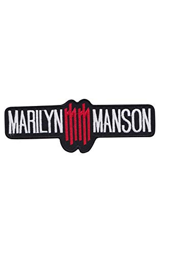 Marilyn Manson Mm Aufnäher Besticktes Patch zum Aufbügeln Applique von LipaLipaNa