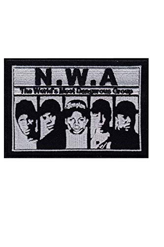 LipaLipaNa Nwa The Worlds Most Dangerous Group Hiphop Aufnäher Besticktes Patch zum Aufbügeln Applique von LipaLipaNa