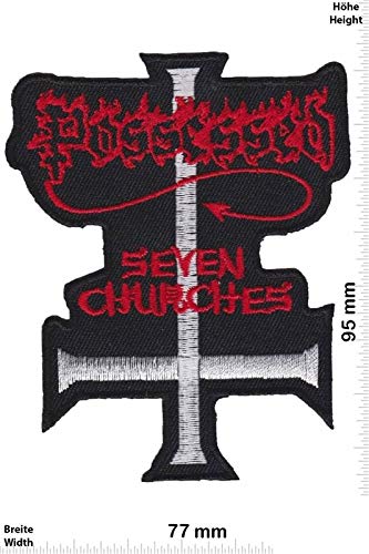 Possessed Seven Churches Death Metal Ban Aufnäher Besticktes Patch zum Aufbügeln Applique von LipaLipaNa